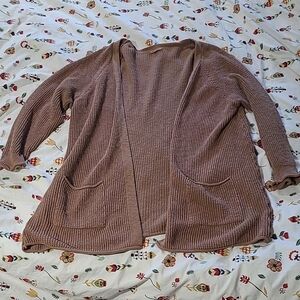 It is Well LA Cozy Ribbed Open-Front Cardigan Sweater